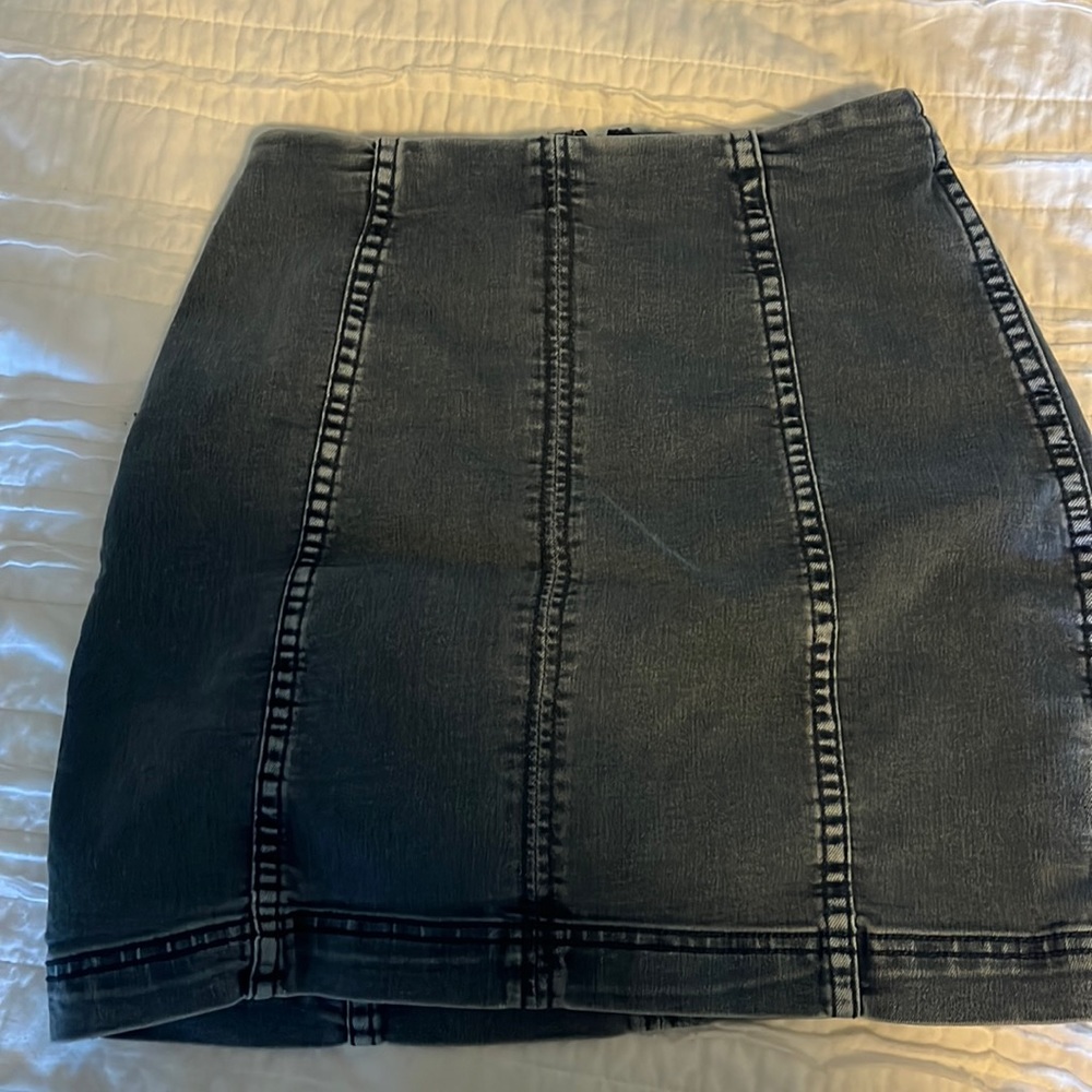 Free People Jean Skirt